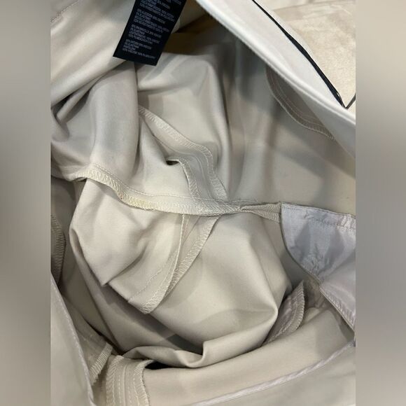 CLUB MONACO Emily Khaki Leather-Trimmed Pockets Skinny-Leg Pants - Picture 8 of 9